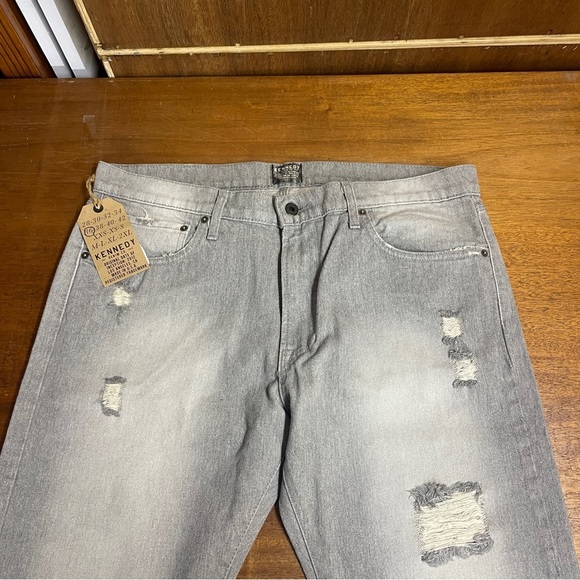 Kennedy Denim Co Company Men’s Selvedge Jeans in Gray T-1 - Picture 6 of 12